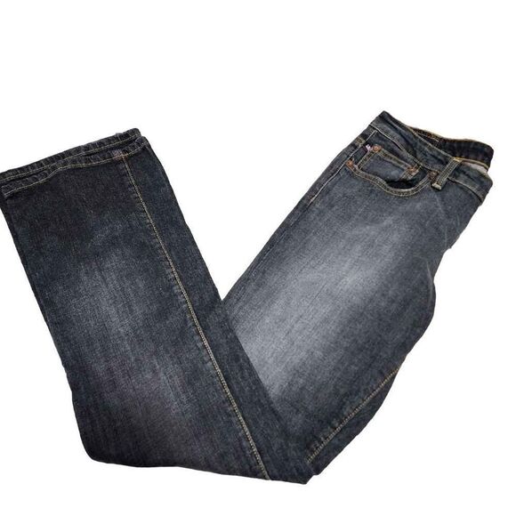 Polo Ralph Lauren Size 6 Gray Stretch Kelly Low Rise Straight Leg Jean - Picture 12 of 16